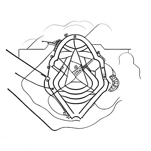 civil engineer in nature tattoo design idea