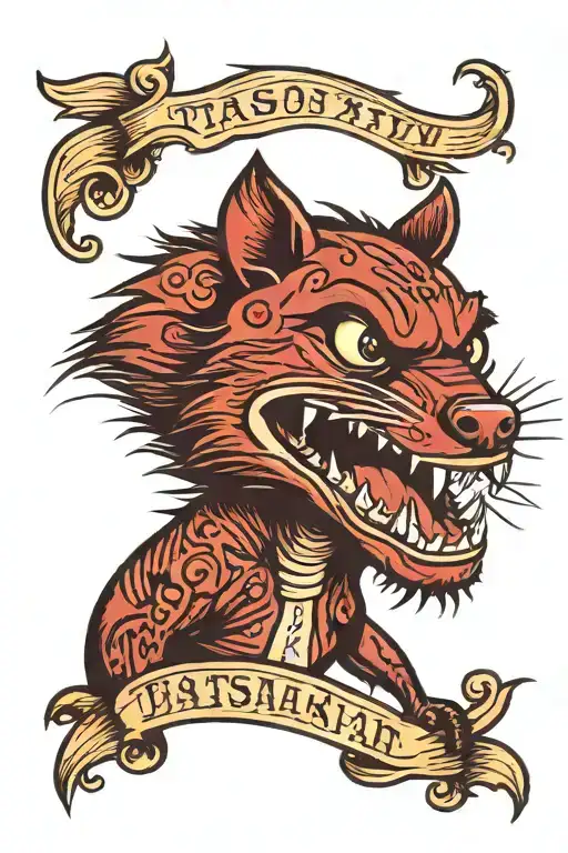 tasmanian devil tattoo design idea
