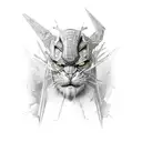 ripped skin tattoo design idea