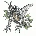 cricket tattoo design idea