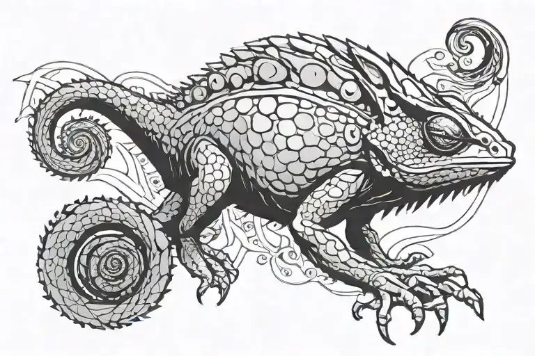 Chameleon Nimbus 2001   tattoo design idea