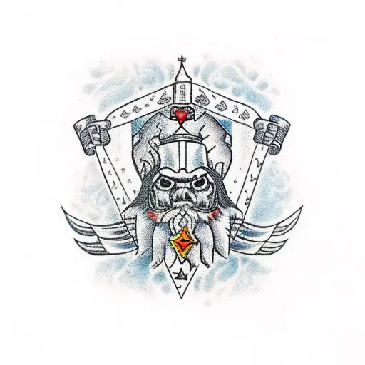 East Slavic arnament tattoo design idea