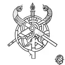 East Slavic arnament tattoo design idea