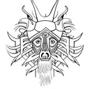 East Slavic arnament tattoo design idea