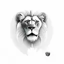 lions with skull tattoo design idea