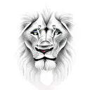 lions with skull tattoo design idea