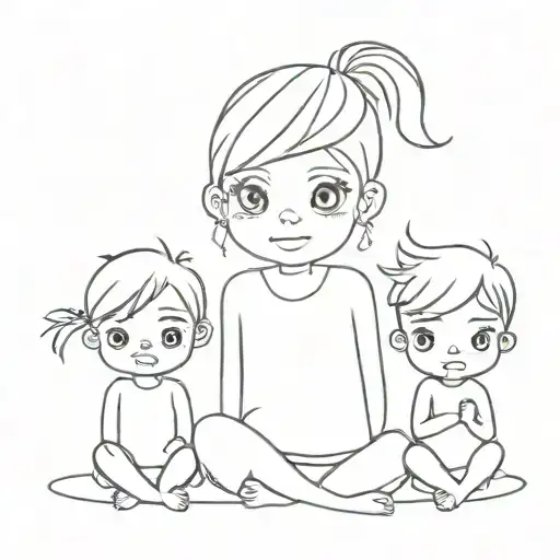 3 kids tattoo design tattoo design idea