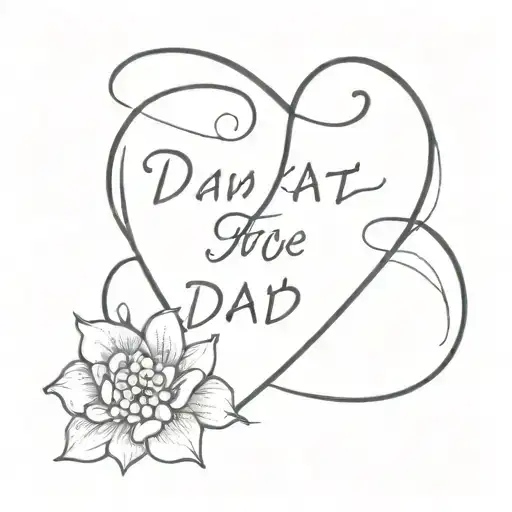 memorial tattoo for dad tattoo design idea