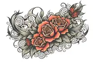 thigh tattoo featuring tattoo design idea