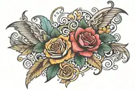 thigh tattoo featuring tattoo design idea