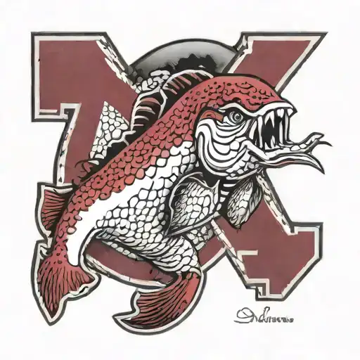 alabama crimson tide tattoo design idea