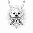 chopper from one piece  tattoo design idea