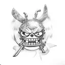 chopper from one piece  tattoo design idea