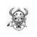 chopper from one piece  tattoo design idea
