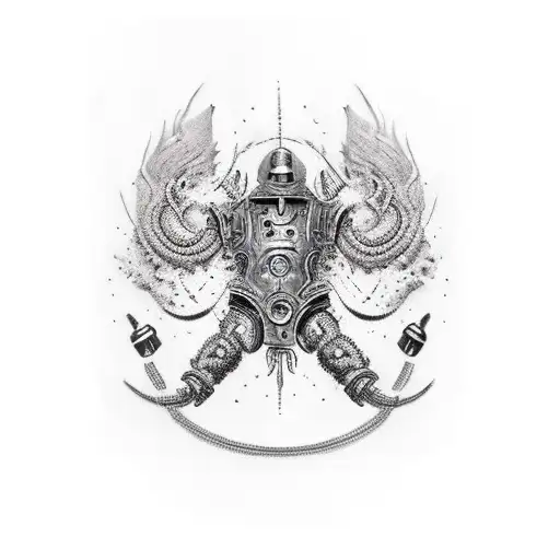 armour tattoo design idea