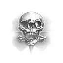 full body skeleton with broken bones tattoo design idea