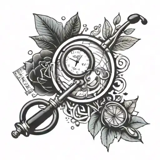 Incorporate a stethoscope and a speech bubble with encouraging words for speech therapy clients tattoo design idea