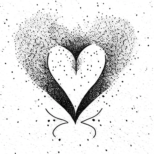 three heart with birthdate number tattoo design idea