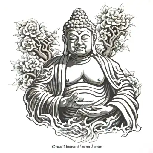 Majin Buddha theme tattoo design idea