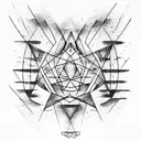 dark tribal dimension  tattoo design idea