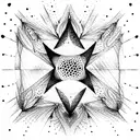 dark dimension illusion tattoo design idea