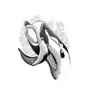 killer whale  tattoo design idea