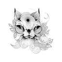 sexy lady tattoo design idea