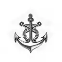 navy chief anchor tattoo design idea
