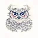 Owl tattoo design idea