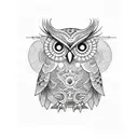 Owl tattoo design idea