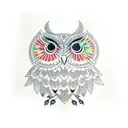 Owl tattoo design idea