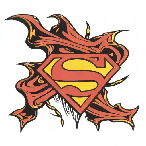 Combine the classic Superman logo with the name ‘Cam’. Replace the ‘S’ with a stylized ‘C’ that matches the bold, iconic tattoo design idea
