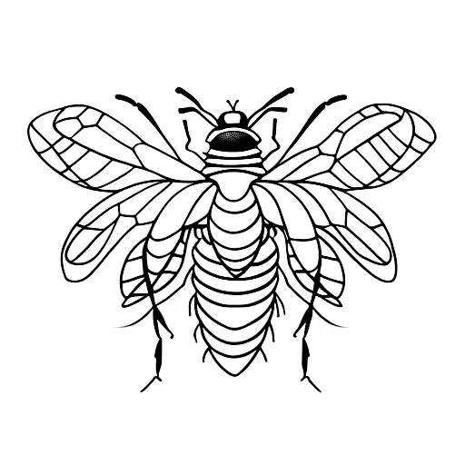 Honey Bee tattoo design idea
