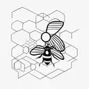 Honey Bee tattoo design idea