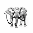 Elephant tattoo design idea