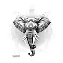 Elephant tattoo design idea