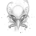 Alien from movie tattoo design idea