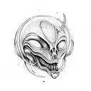 Alien from movie tattoo design idea