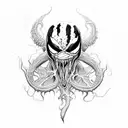 Venom from Movie tattoo design idea
