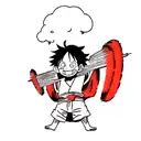 luffy tattoo design idea