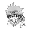 luffy tattoo design idea