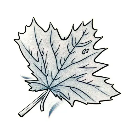 Maple Leaf tattoo design idea