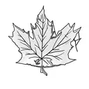 Maple Leaf tattoo design idea