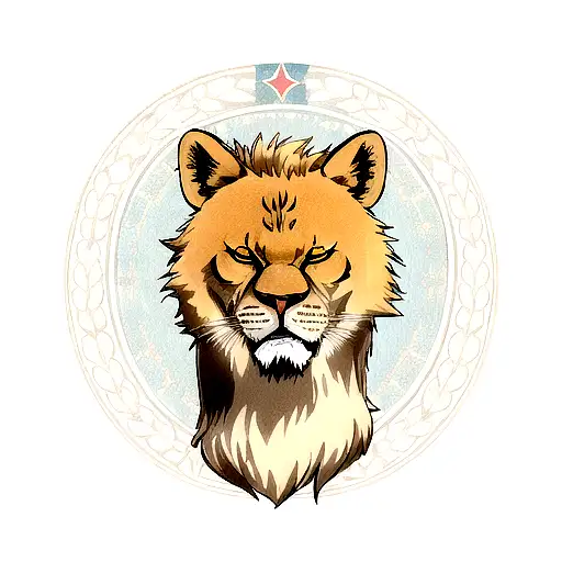 un leon  tattoo design idea