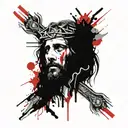 Jesus tattoo design idea