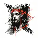 Jesus tattoo design idea