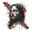 Jesus tattoo design idea