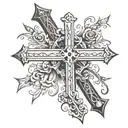 A cross and written next to it is John 13:7 tattoo design idea