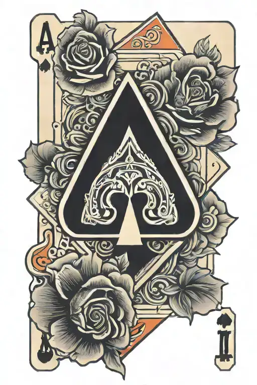 ace card tattoo design idea