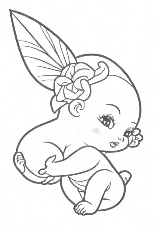 kewpie doll tattoo design idea